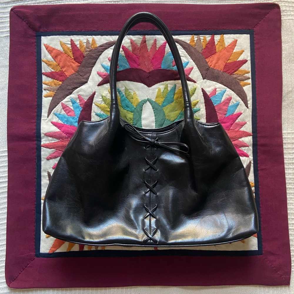 Aldo Black Leather Shoulder Bag